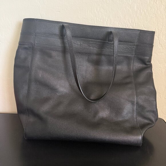 Tory Burch Black Tote with Bow Detail - Picture 2 of 4